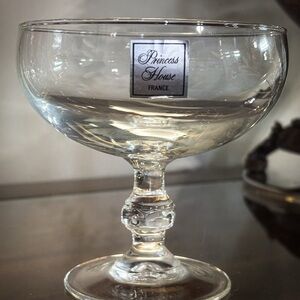 🌸 VINTAGE Princess House Heritage Crystal Dessert Coupe 🌸 Set of 2